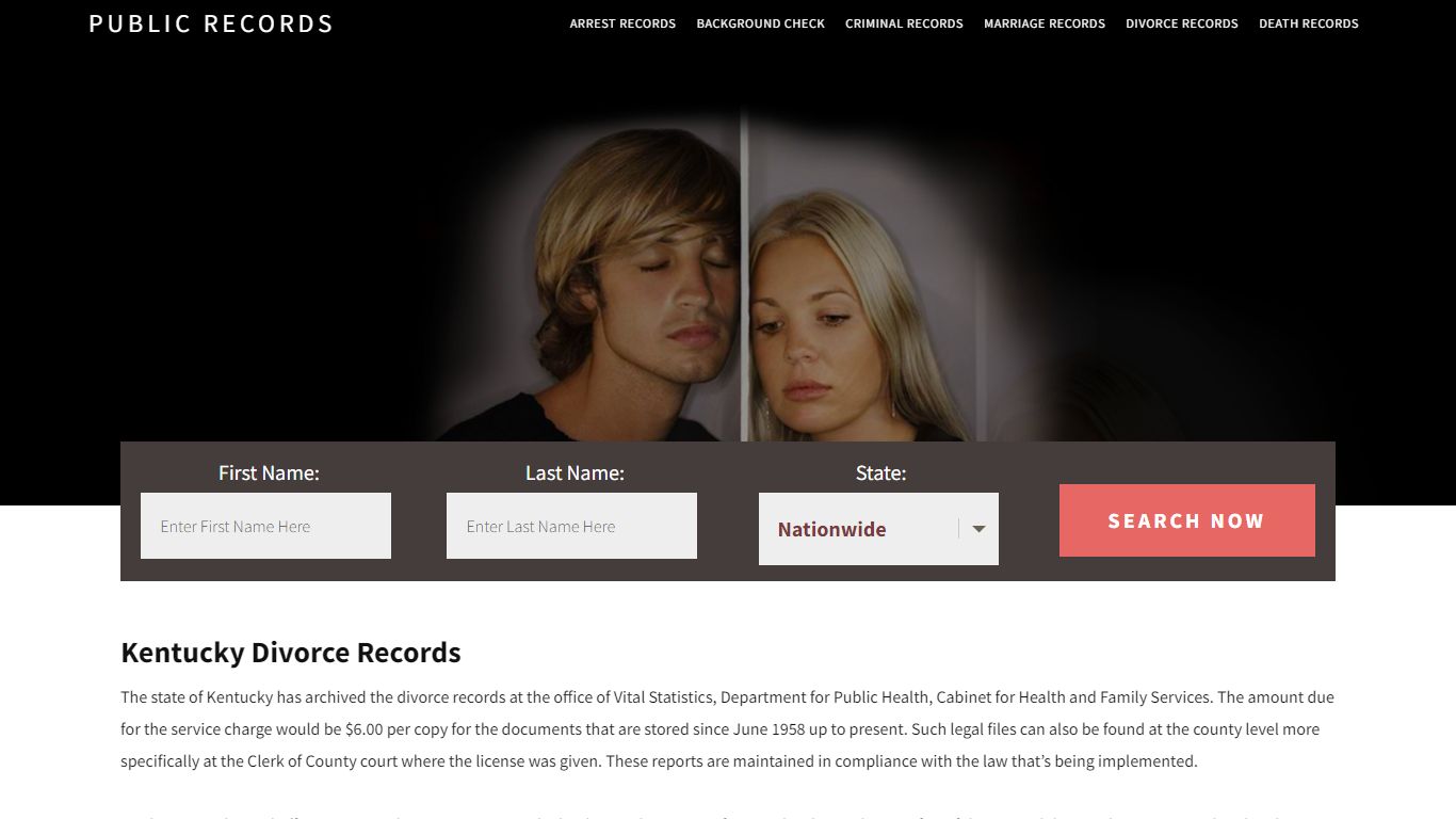 Kentucky Divorce Records | Enter Name and Search. 14Days Free